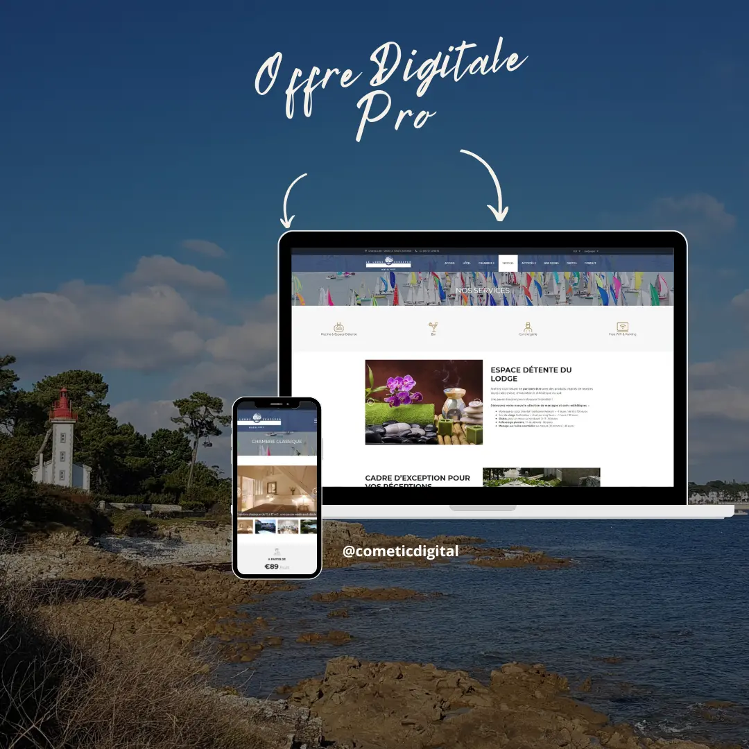 Offre digitale Pro : création ou refonte de sites web pour les hôteliers, restaurants, coiffeurs, et autres TPE